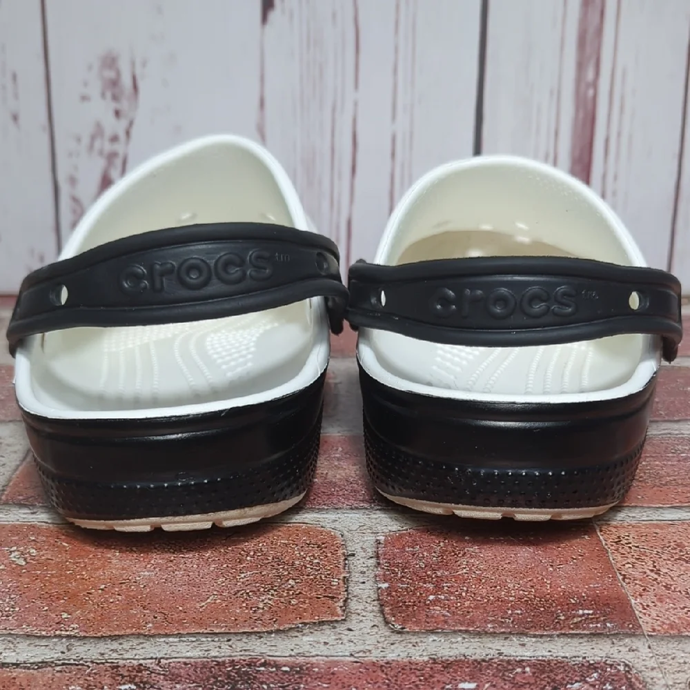 Disney Parks Star Wars Crocs Clogs 2024 Black White Men's 7 Women's 9 HTF Charms